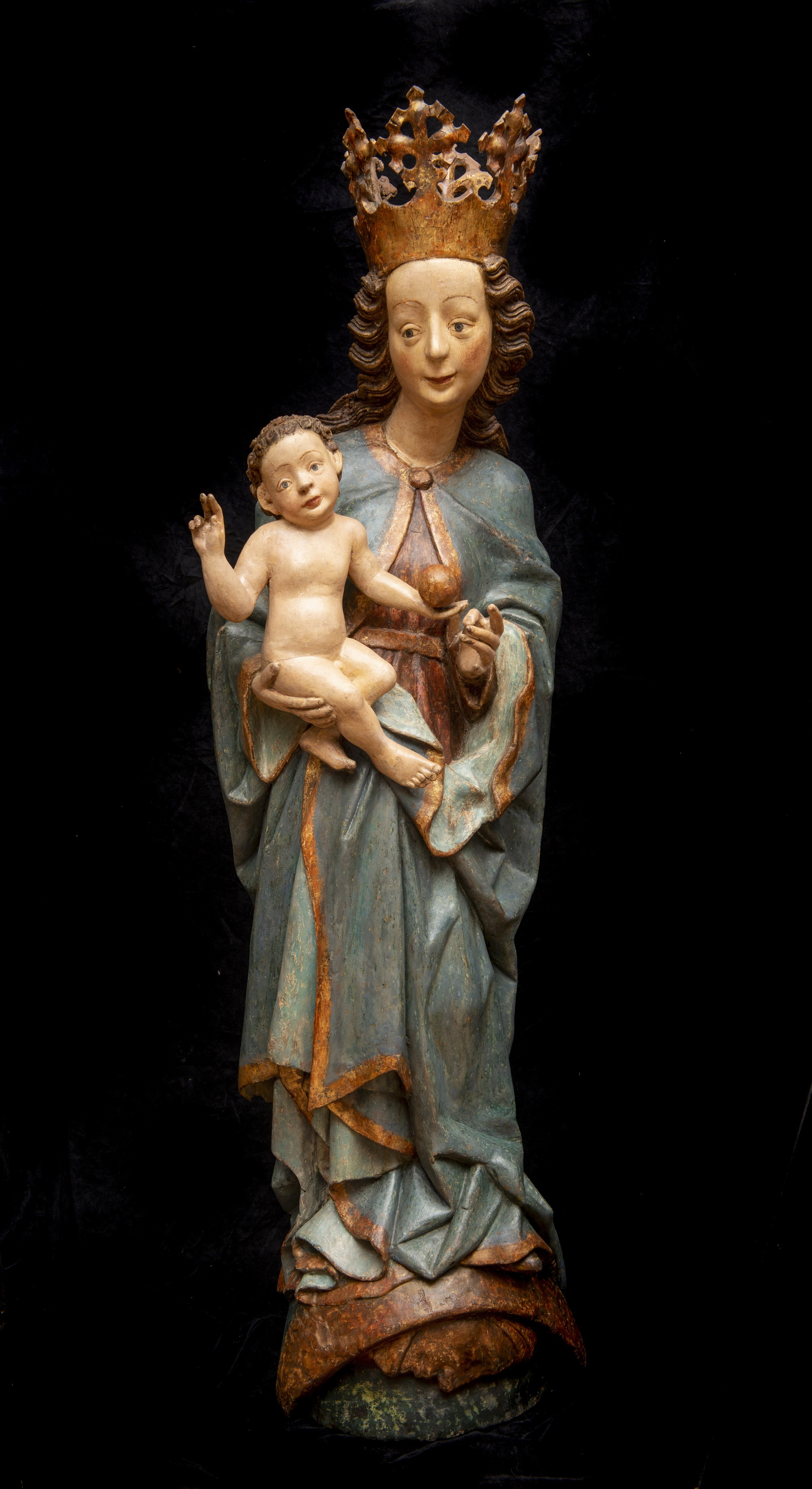 ESCUELA DE SUABIA, S XV, Virgen con el Niño