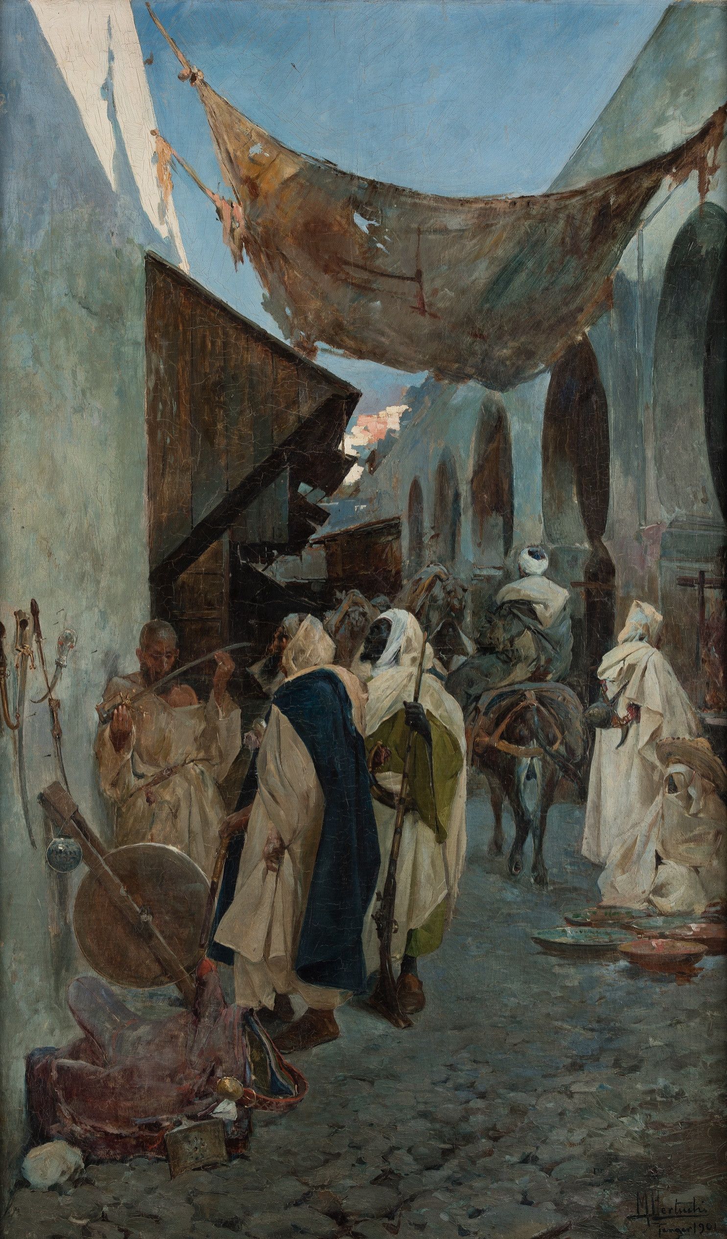 Calle de Tánger (El afilador), 1901