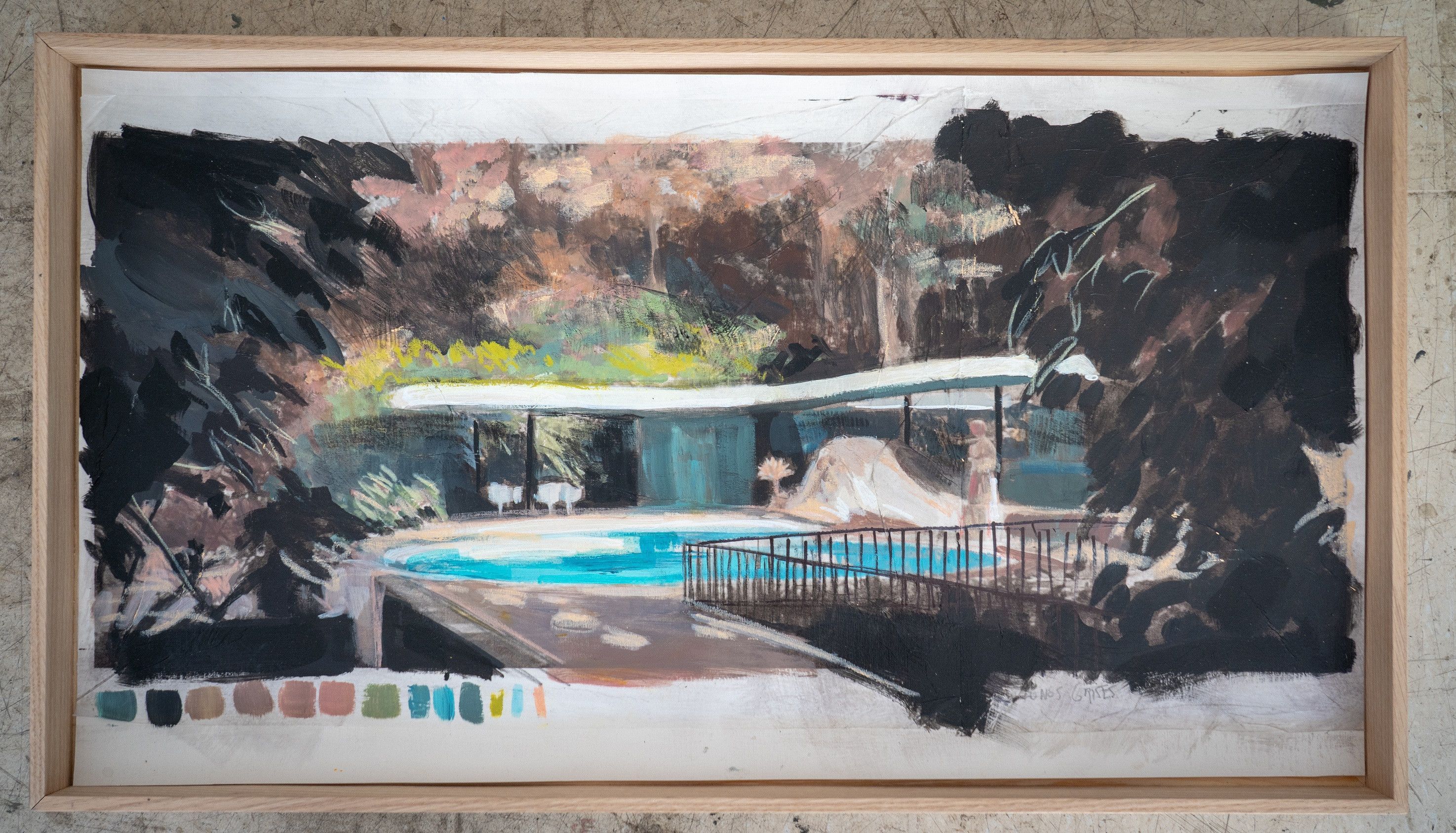 Boceto. El murmullo del agua. Casa das Canoas